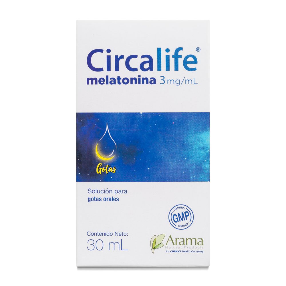 Circalife - Melatonina 3 mg/ml - 30 ml Solucion Para Gotas Orales