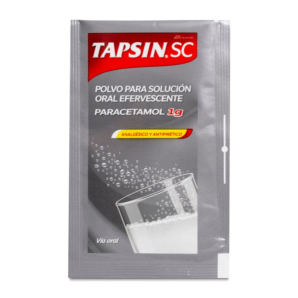Tapsin SC POLVO - Paracetamol 1gr solución oral efervescente