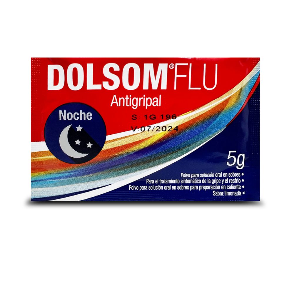 Dolsom Flu Noche Polvo Para Solución Oral En Sobres