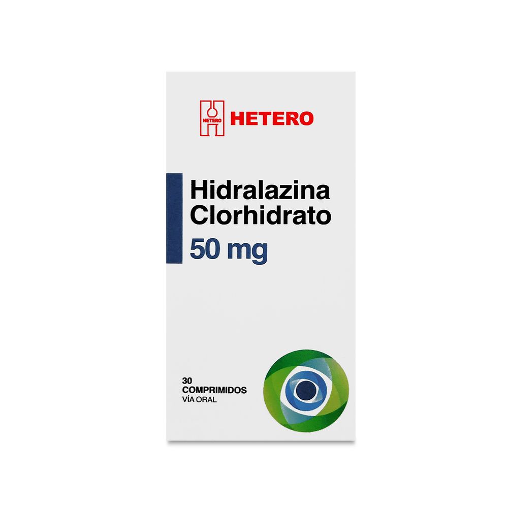 Hidralazina Clorhidrato 50 mg 30 Comp
