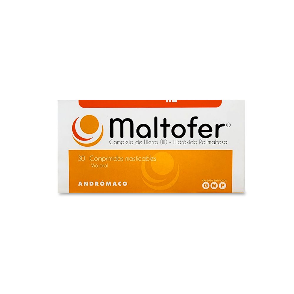 MALTOFER COMPRIMIDOS MASTICABLES 100 mg
