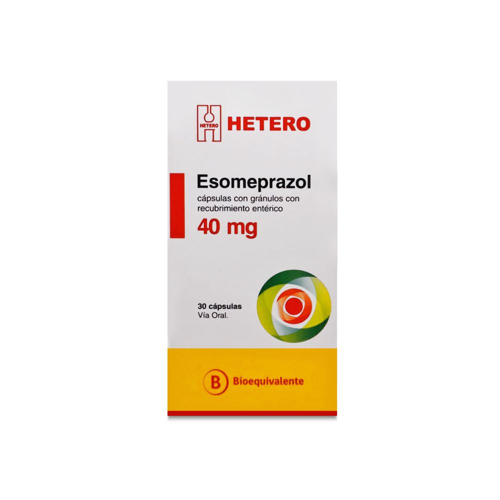 Esomeprazol 40 mg - 30 Cápsulas gr ánulos Recubrimiento Entérico