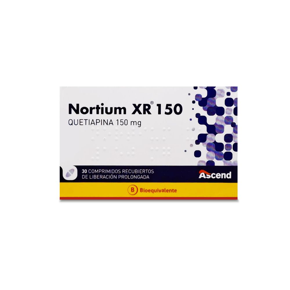 Quetiapina 150 mg - 30 Comprimidos Recubiertos Liberación Prolongada