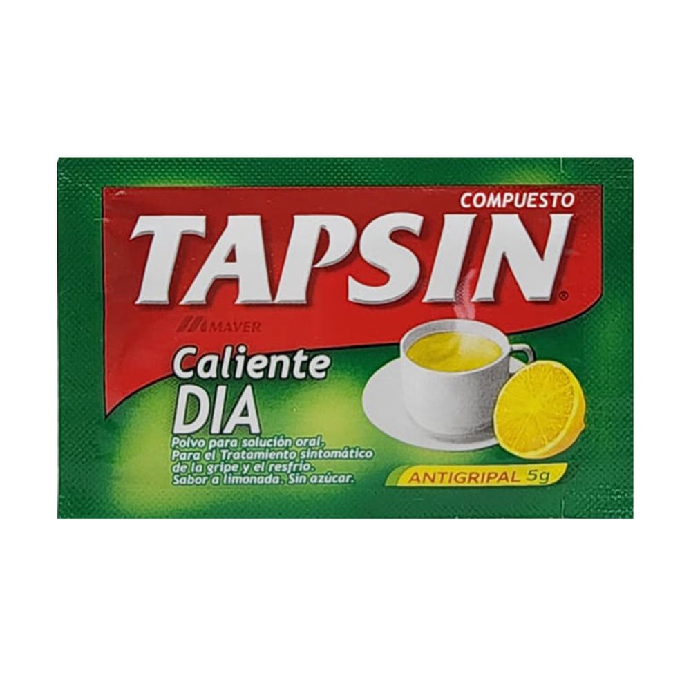 Tapsin Compuesto Antigripal Día Aroma Limón, Miel, Jengibre En Sobres