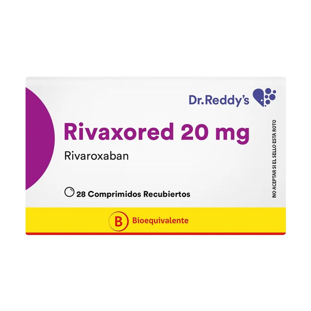 Rivaxored - Rivaroxaban 20 mg - 28 Comprimidos Recubiertos