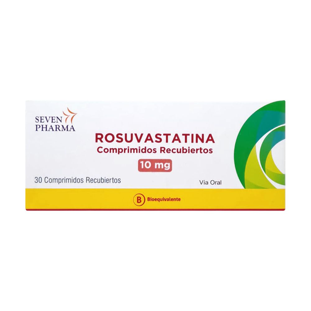 Rosuvastatina 10 mg - 30 Comprimidos Recubiertos
