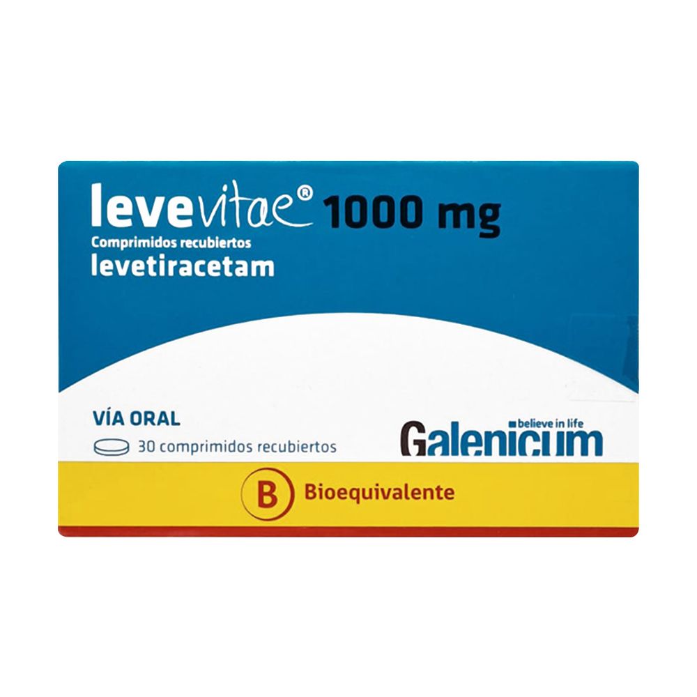 Levevitae - Levetiracetam 1000 mg - 30 Comprimidos Recubiertos