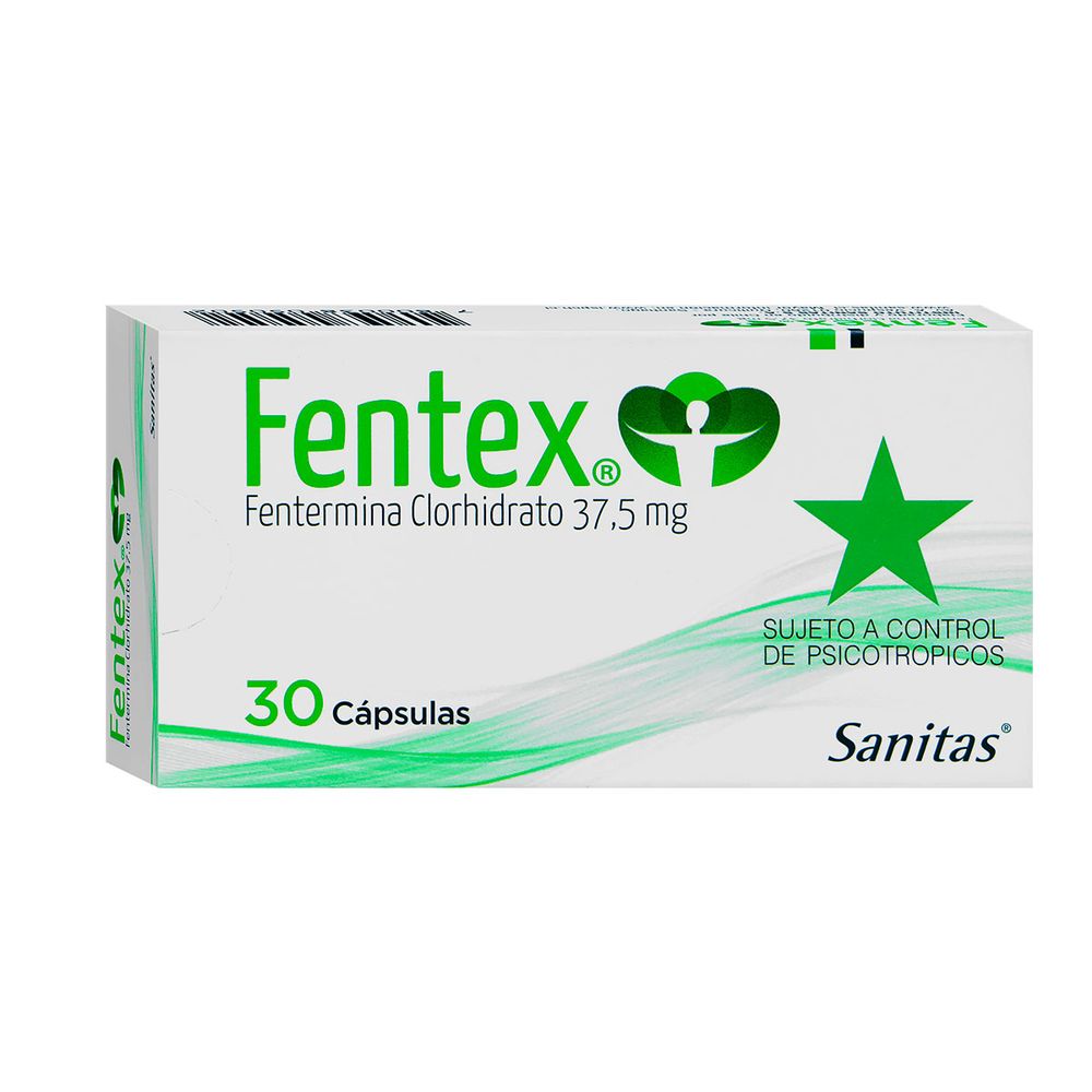 Fentermina 37.5 mg 30 Cap