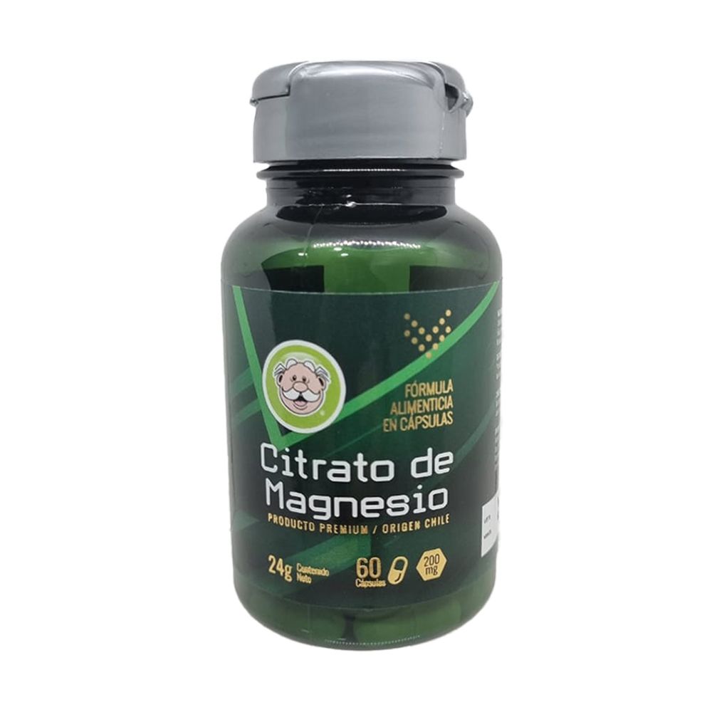 Citrato de Magnesio 200 mg 60 Cap
