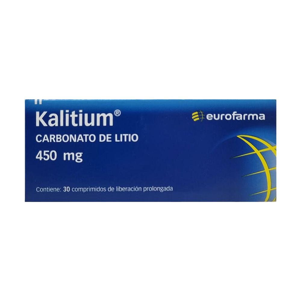 Kalitium - Litio Carbonato 450 mg 30 Comp Lp