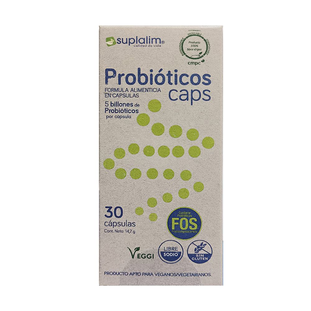 Probióticos 300 mg Tubo 30 Cápsulas