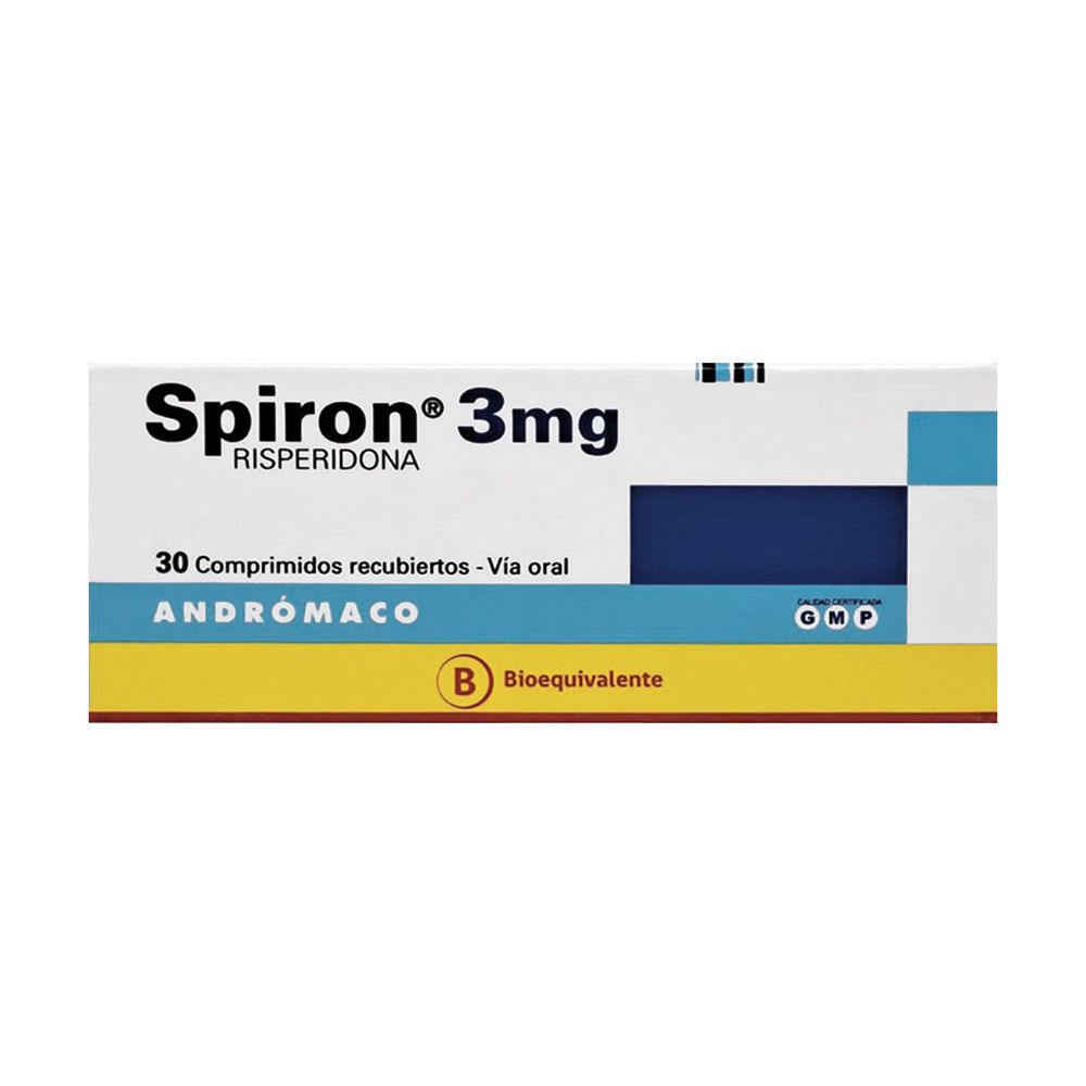 Spiron - Risperidona 3 mg Comprimidos Recubiertos