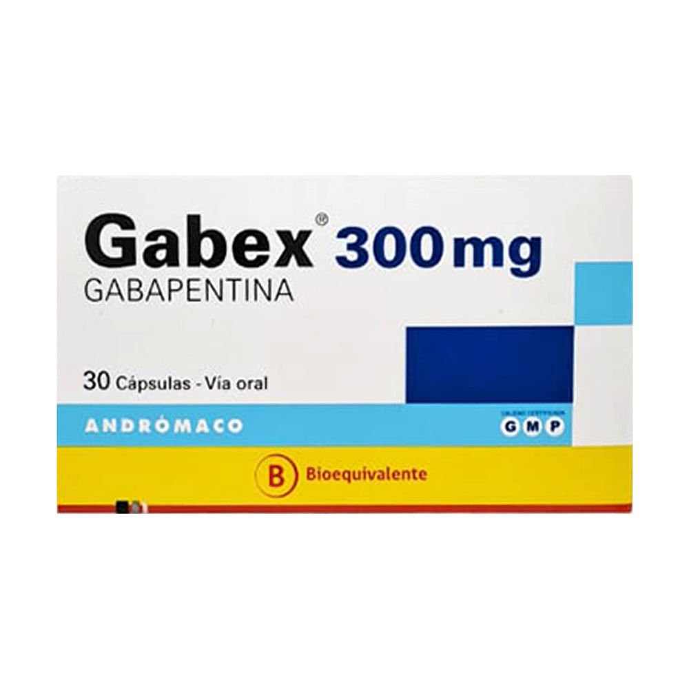 Gabex - Gabapentina 300 mg - 30 Cápsulas