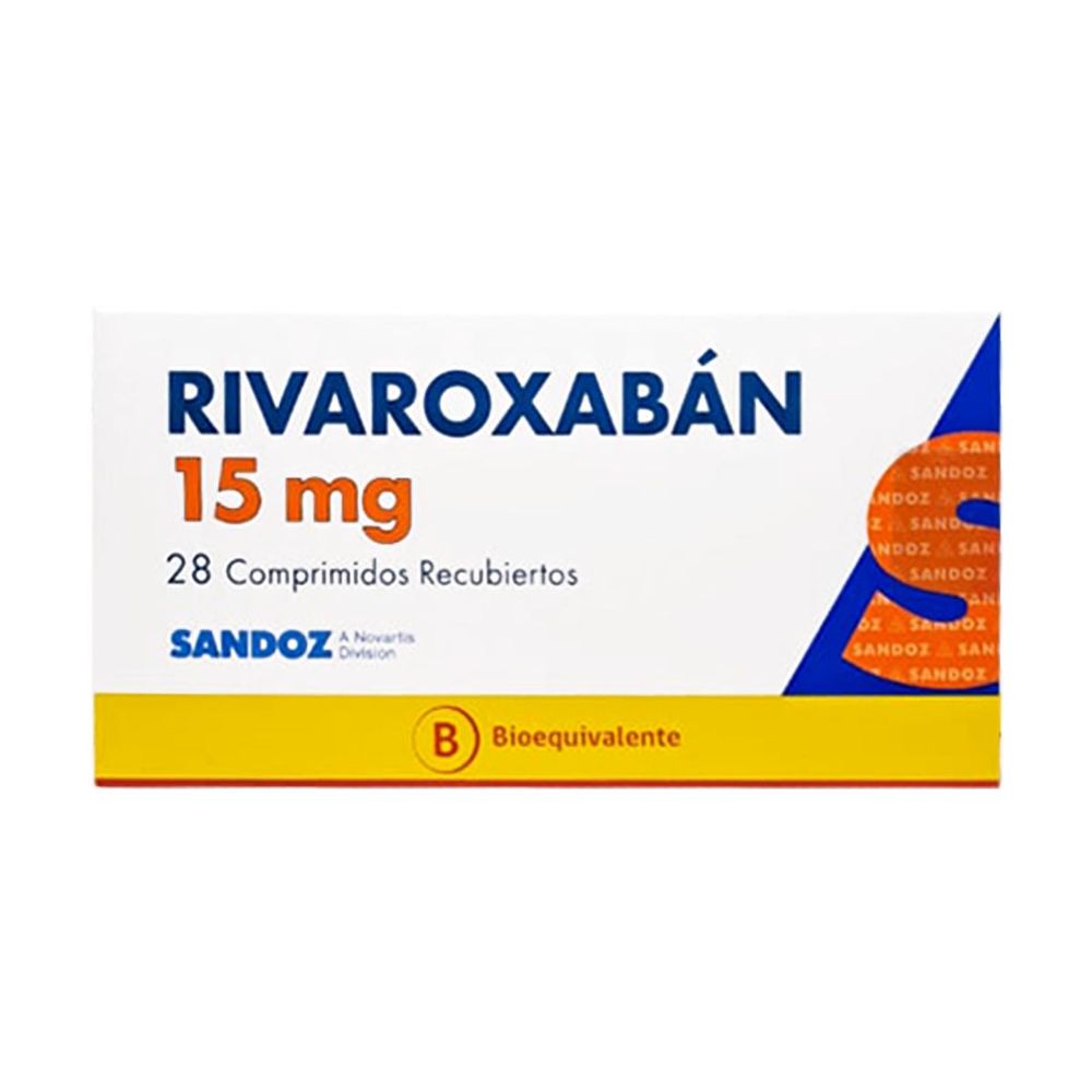 Rivaroxaban 15 mg - 28 Comprimidos Recubiertos