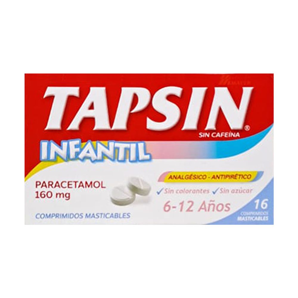 Tapsin Infantil 160 mg Comprimidos Masticables