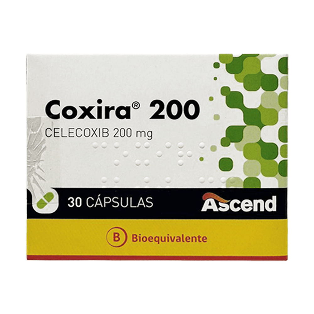 Coxira 200 - Celecoxib 200 mg - 30 Cápsulas
