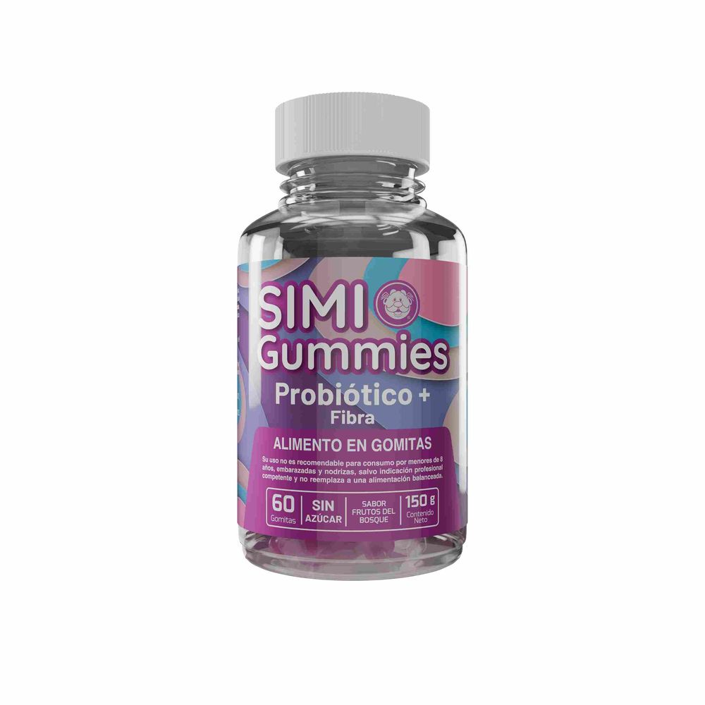 Simi Gummies PROBIÓTICO + FIBRA - sabor frutos del bosque sin azúcar