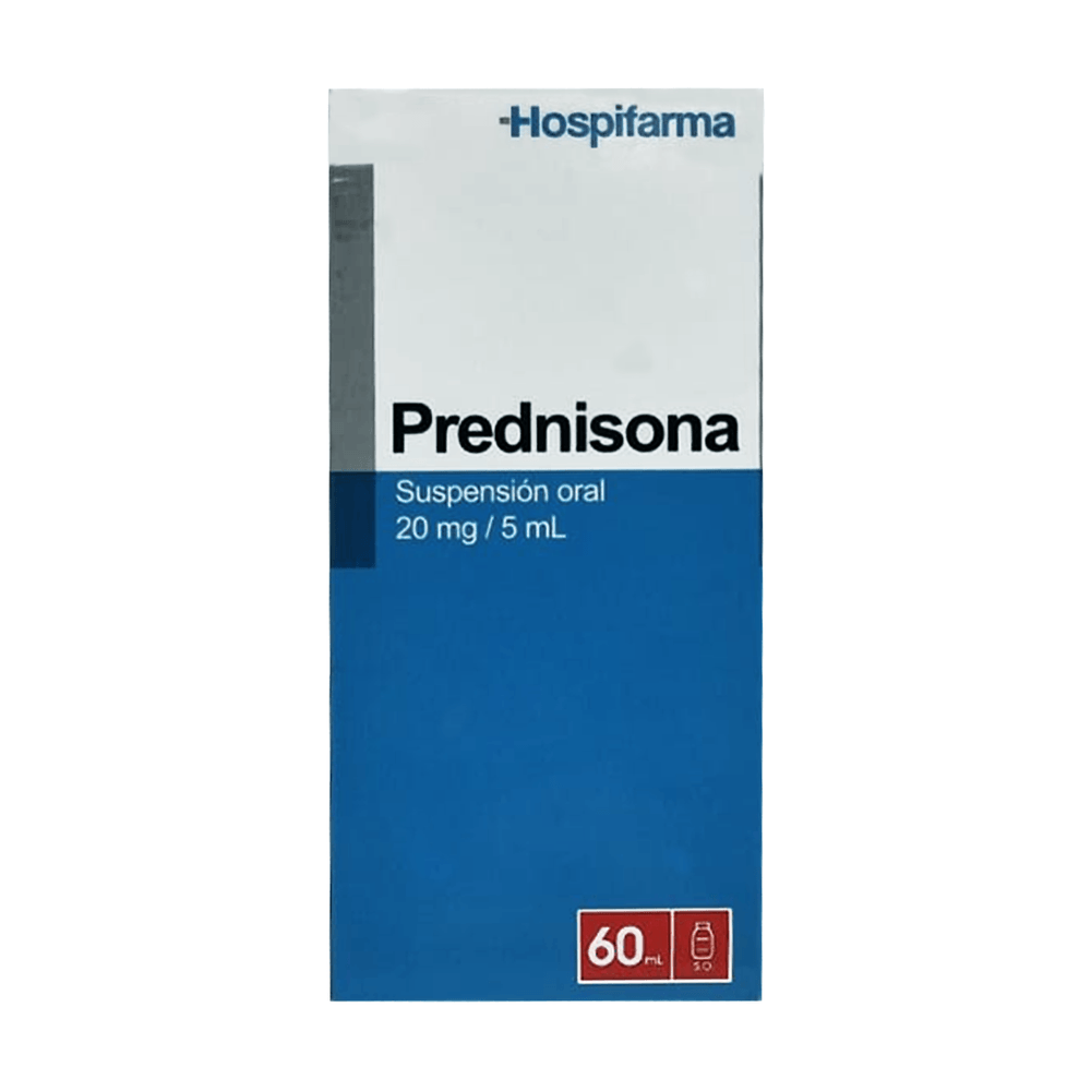 Prednisona 20 mg / 5 ml - Suspensión Oral 60 ml