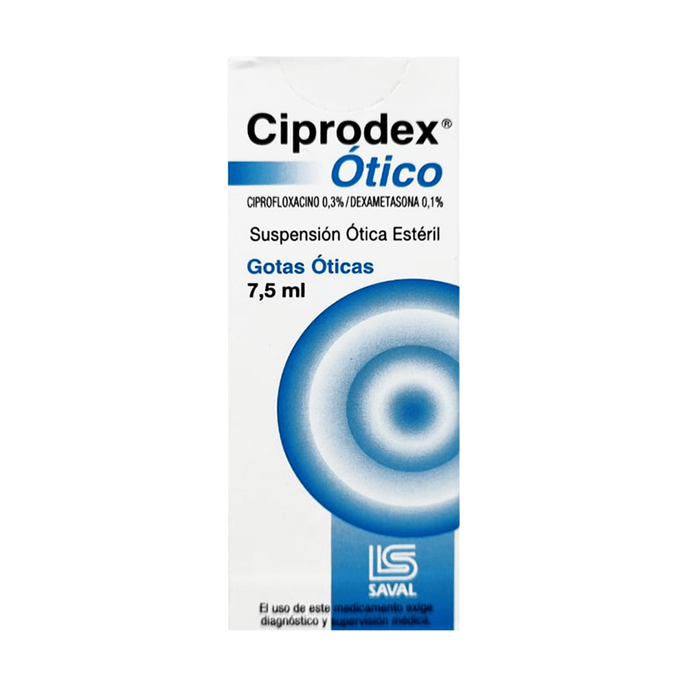 Ciprodex Ótico - Suspensión Ótica Estéril 7.5 ml