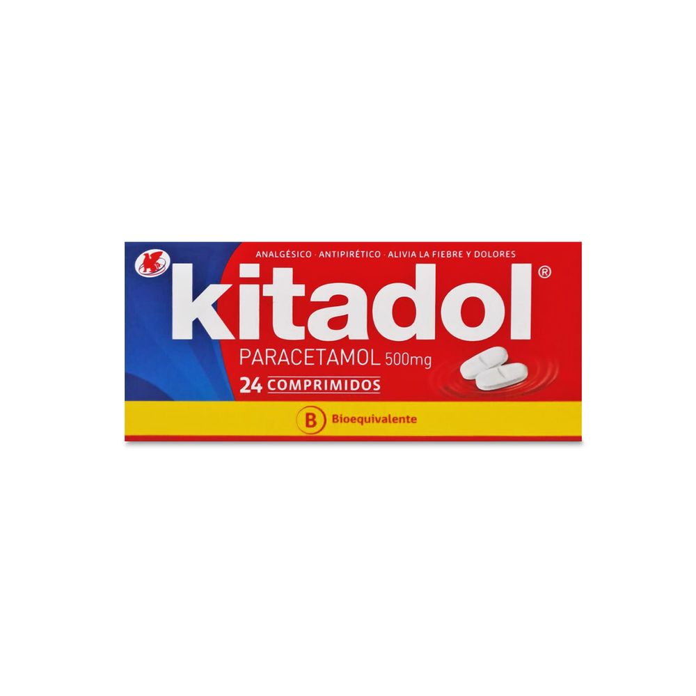 Kitadol - Paracetamol 500 mg 24 Comprimidos