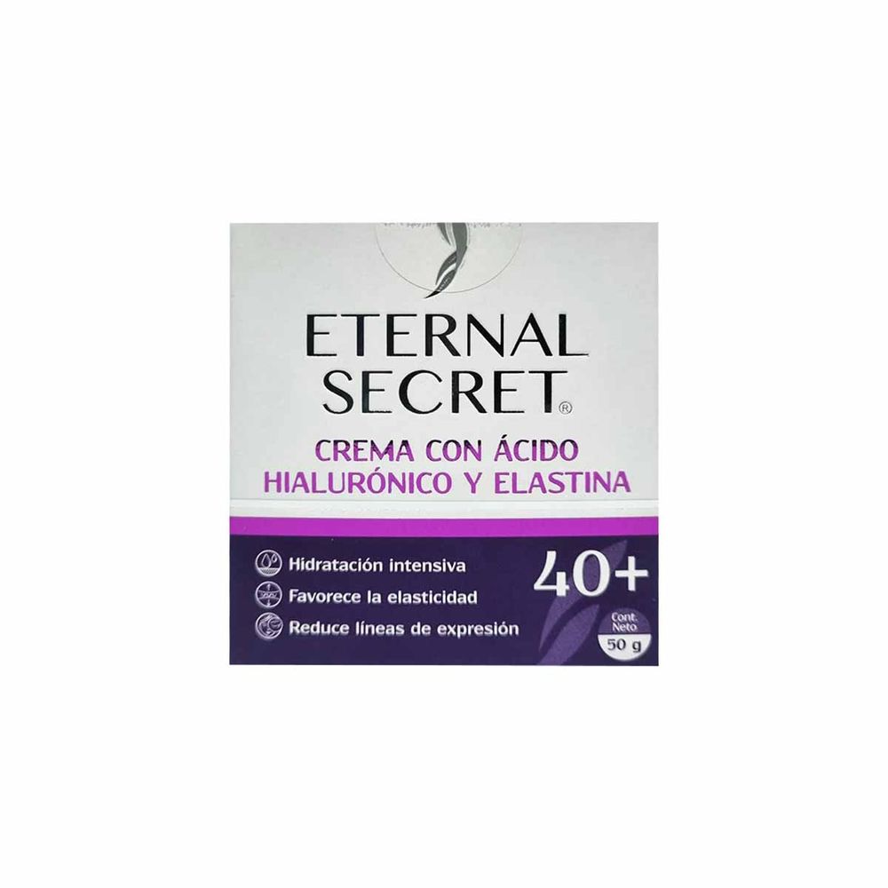 Crema con Ácido Hialurónico y Elastina 40+ 50 gr - Eternal Secret