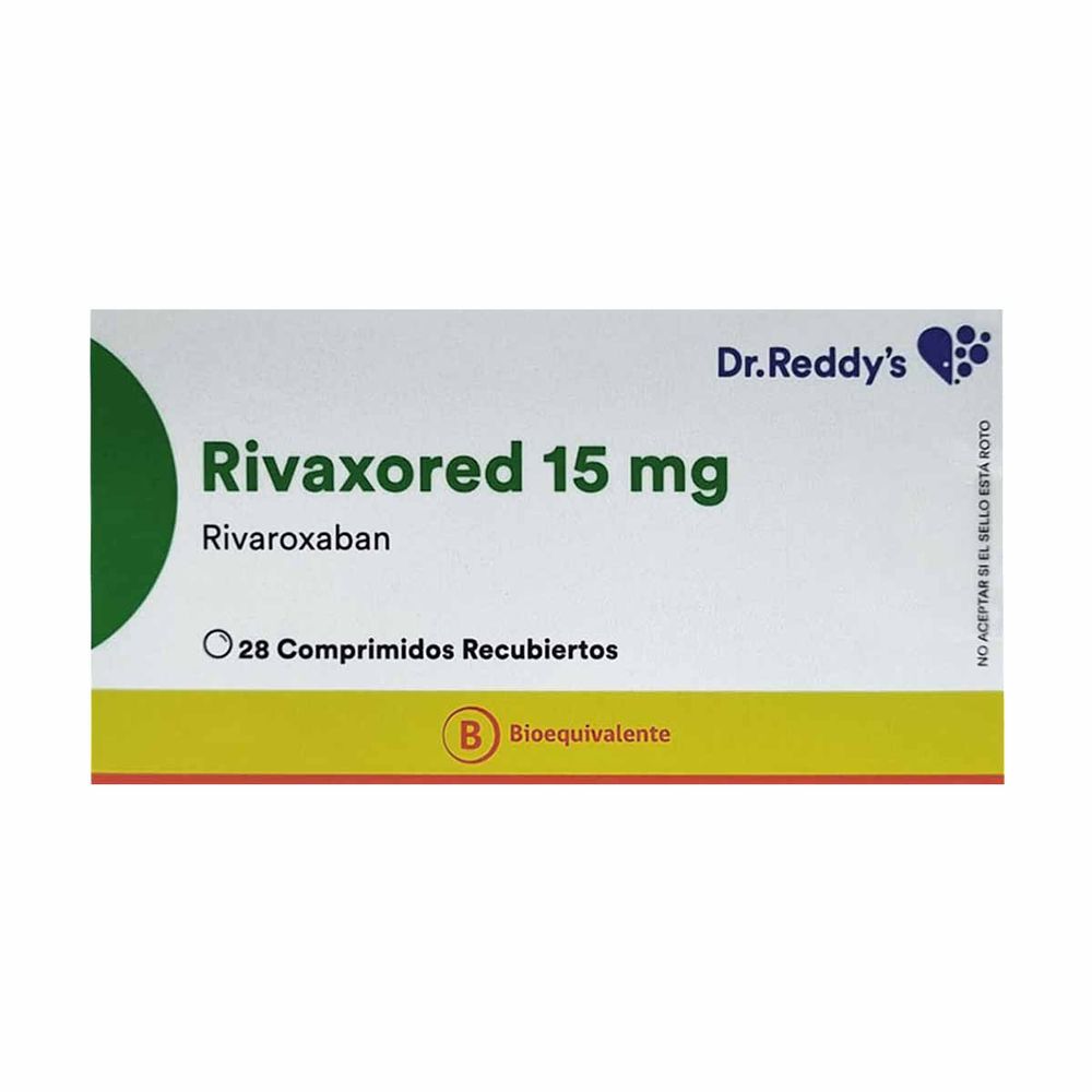 Rivaroxaban 15 mg Comprimidos recubiertos