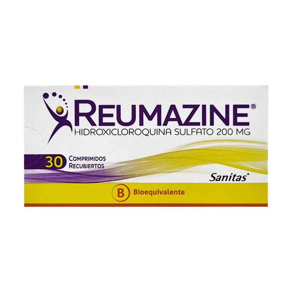 Reumazine - Hidroxicloroquina 200 mg - 30 Comprimidos Recubiertos