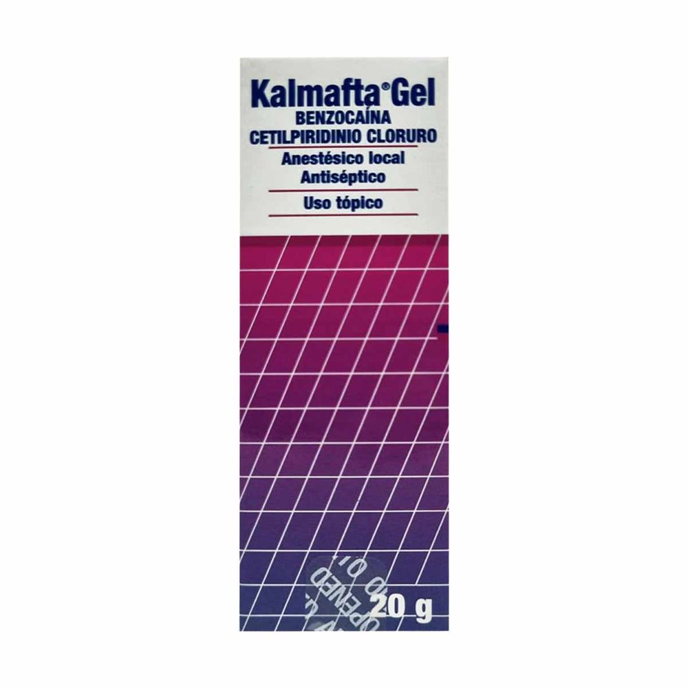 Kalmafta Gel - Benzocaína 5% uso tópico 20 gr