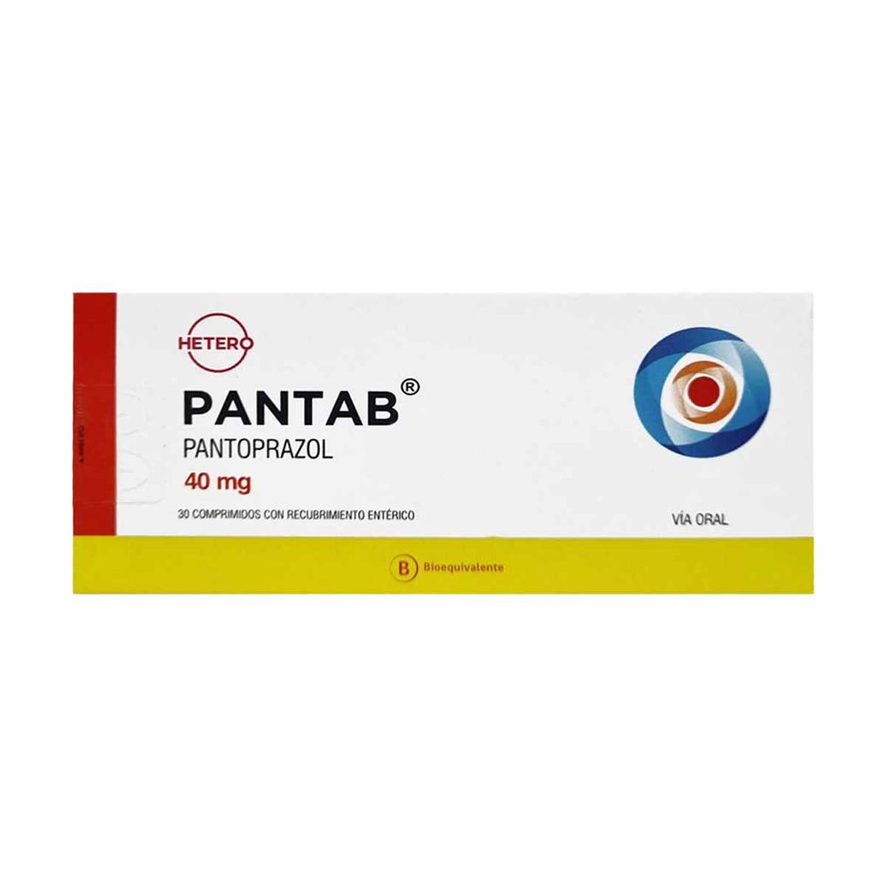 Pantab - Pantoprazol 40 mg 30 Comprimidos Recubiertos