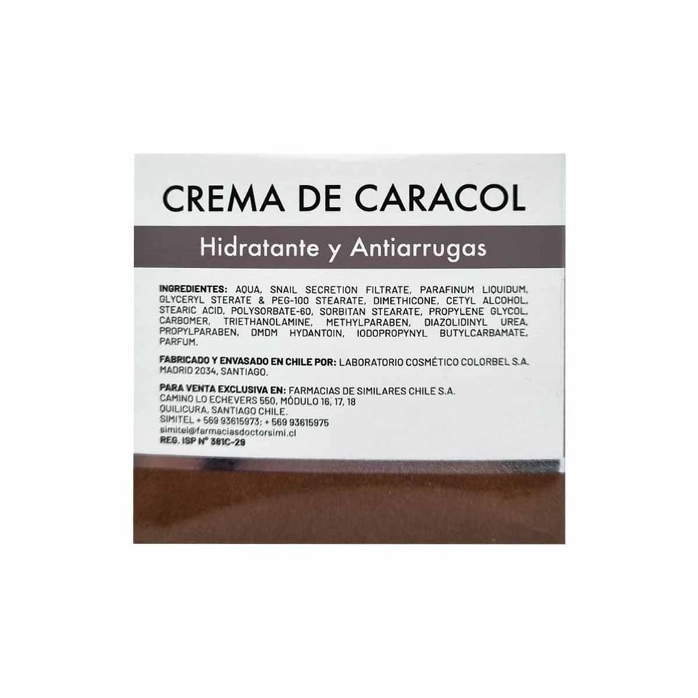 Crema de caracol hidratante y antiarrugas