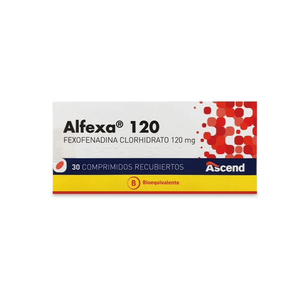 Alfexa 120 - Fexofenadina Clorhidrato 120 mg 30 Comp Rec