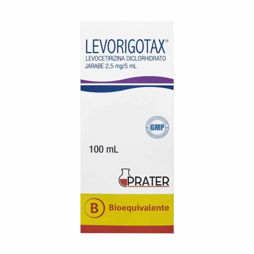 Levorigotax - Levocetirizina Diclorhidrato 2.5 mg / 5 ml - Jarabe 100 ml