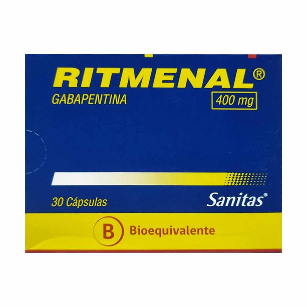 Ritmenal - Gabapentina 400 mg 30 Cápsulas