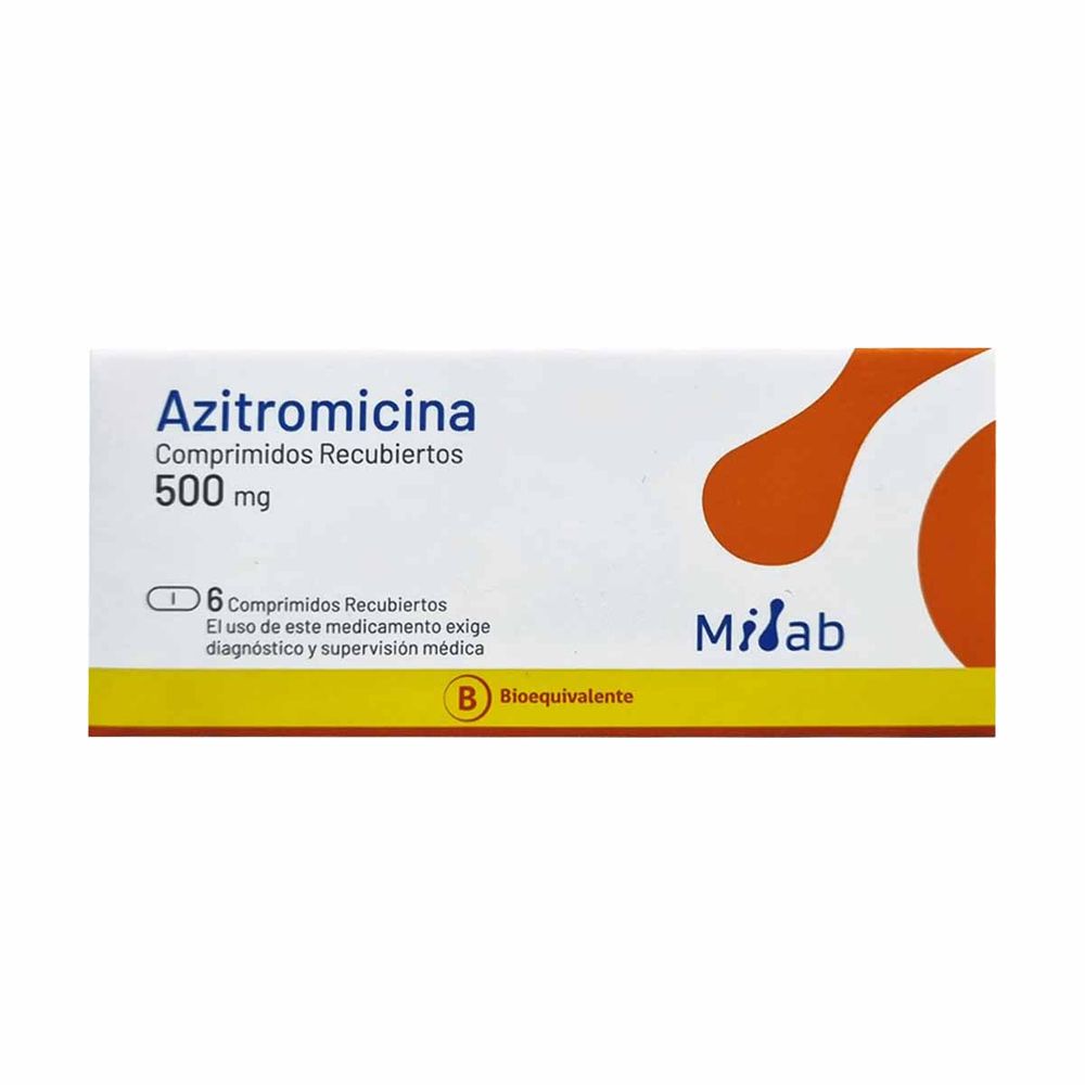 Azitromicina 500 mg 6 Comprimidos recubiertos