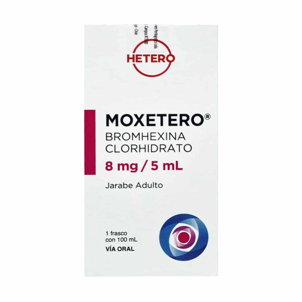 Moxetero - Bromhexina 8 mg / 5 ml Jarabe Ad 100 ml