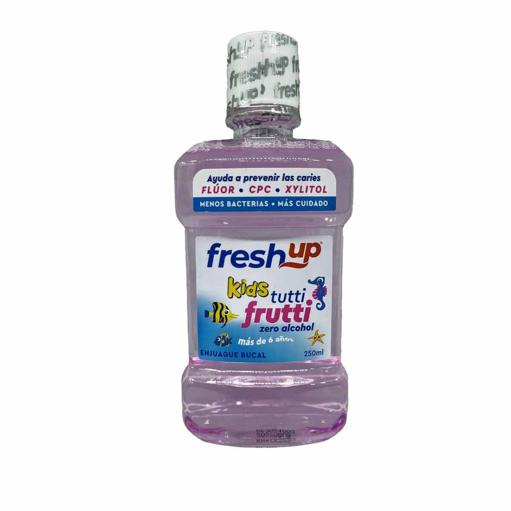 Enjuague bucal niños con fluor 250ml - Fresh Up Kids
