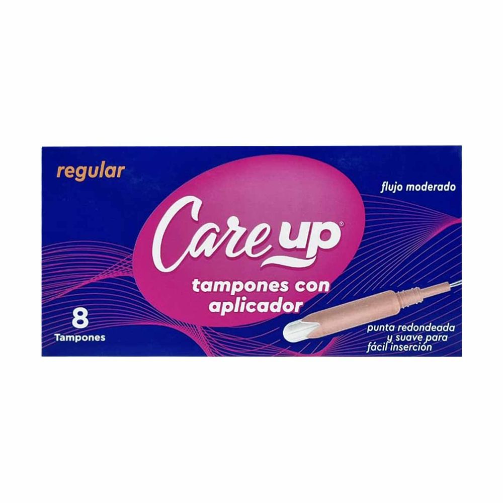 Tampones con aplicador regular 8 unidades - Care Up