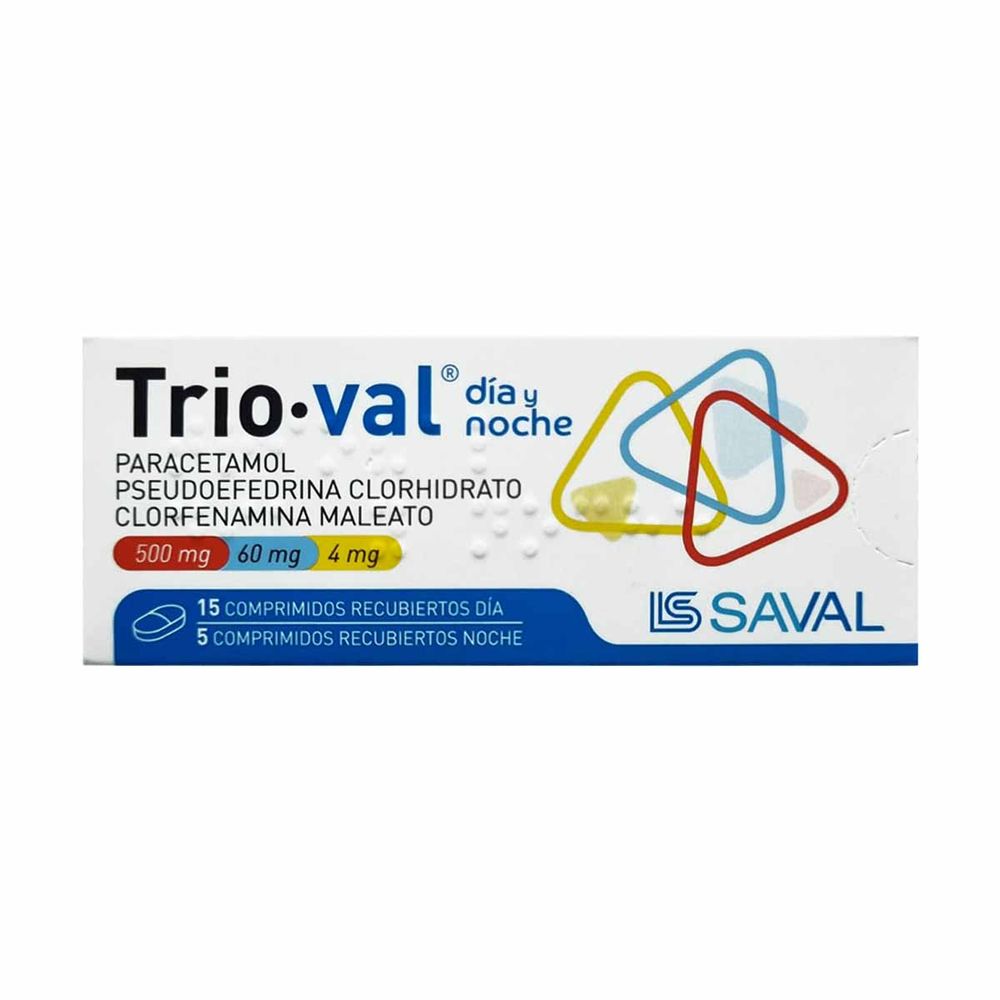 Trioval Día Y Noche - 20 Comprimidos Recubiertos