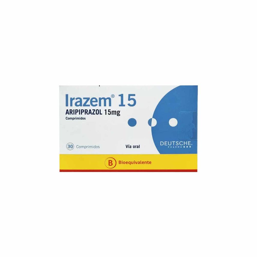 Irazem - Aripiprazol 15 mg - 30 comprimidos