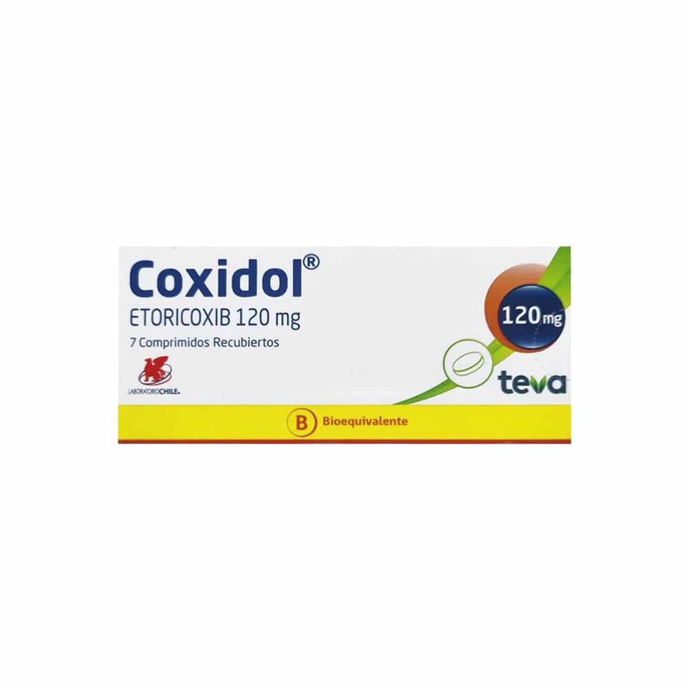 Coxidol - Etoricoxib 120 mg 7 Comprimidos Recubiertos