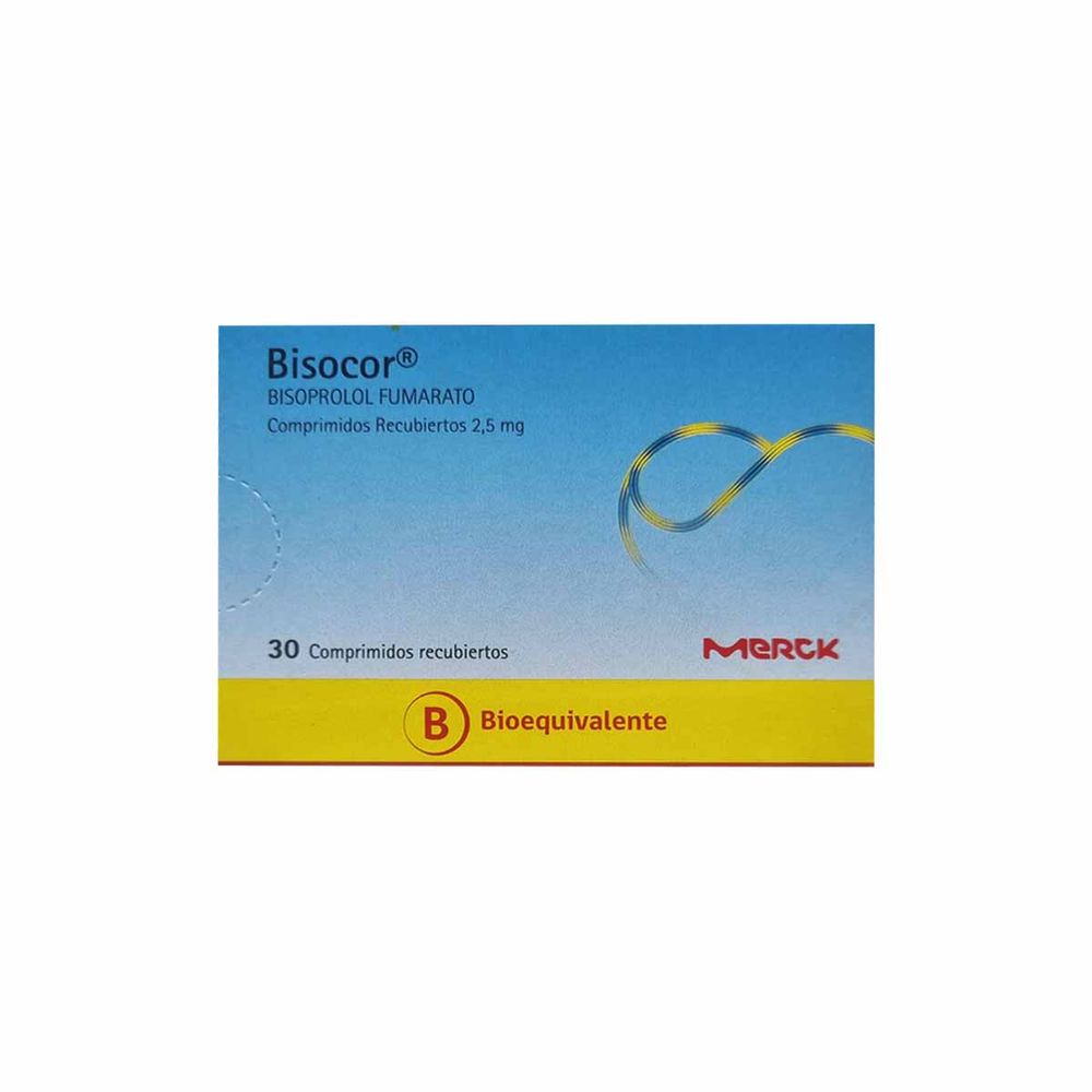 Bisocor - Bisoprolol Fumarato 2.5 mg Comprimidos Recubiertos