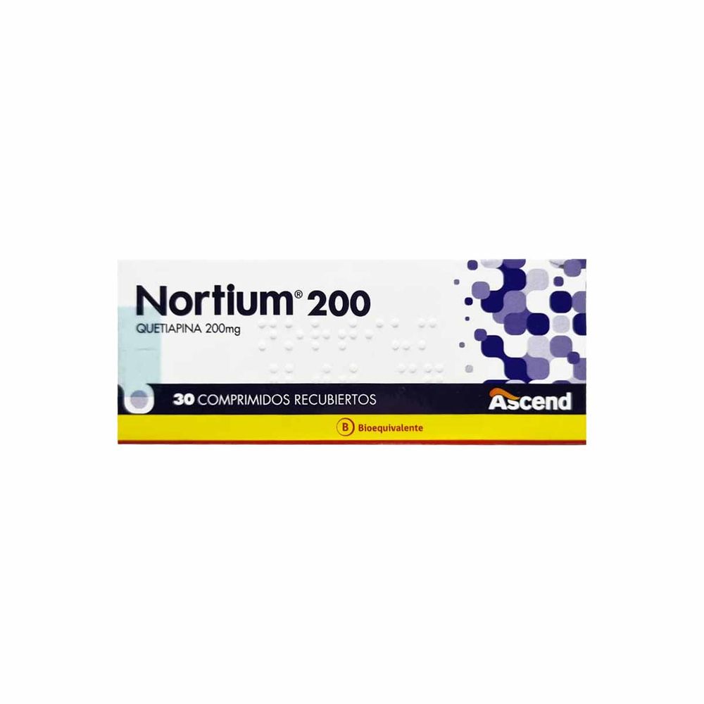 Quetiapina 200 mg 30 Comprimidos Recubiertos