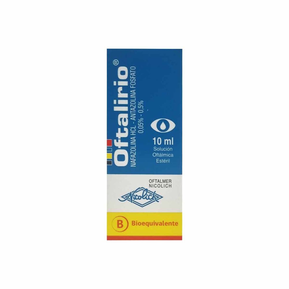 Oftalirio - Antazolina 0,5% - Sol Oftálmica Estéril 10 ml