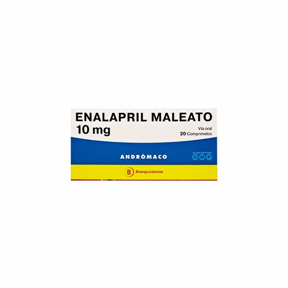 Enalapril Maleato 10 mg 20 Comprimidos
