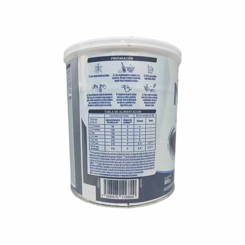 NAN 1 - Fórmula láctea infantil - Lata 800 gr