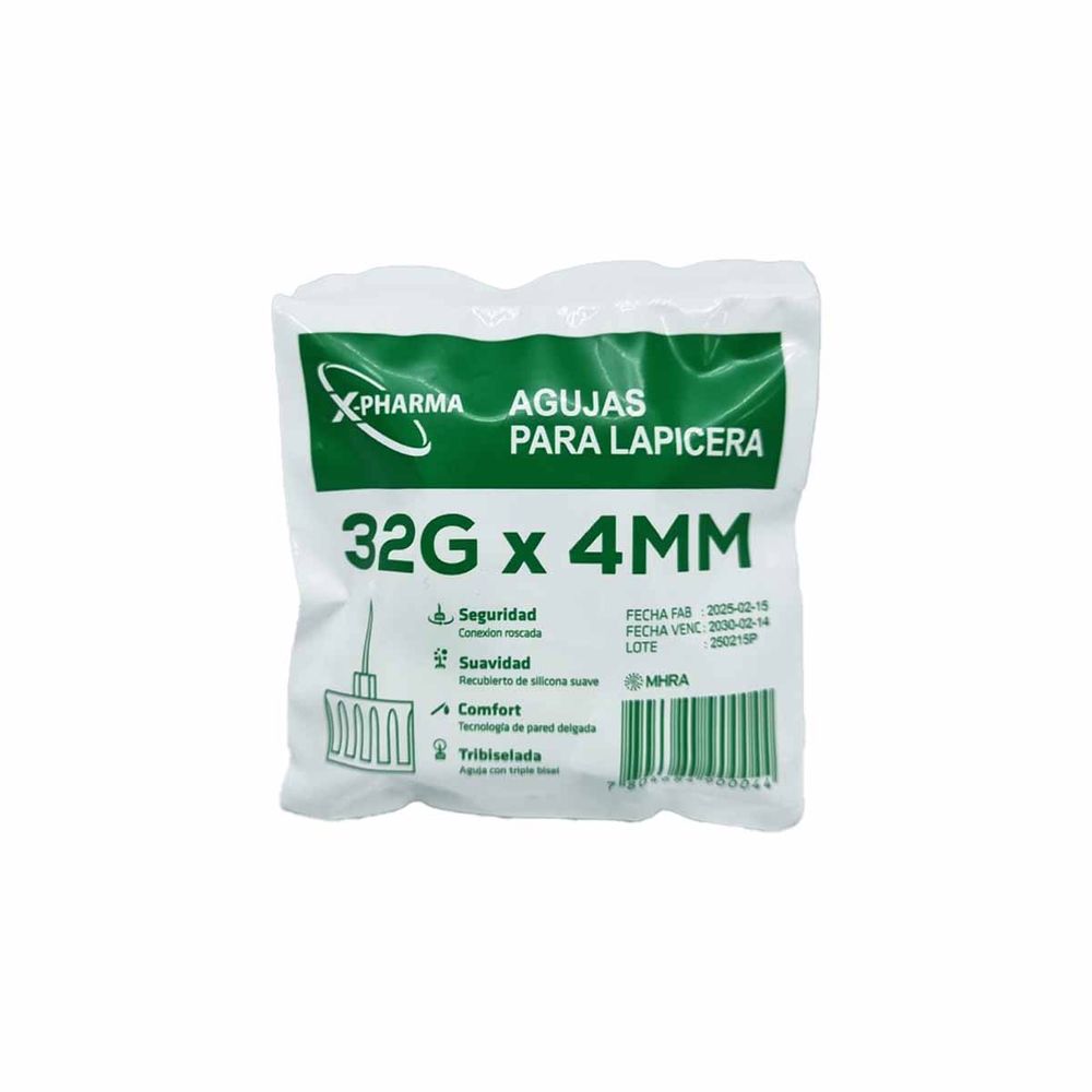 Agujas Para Lápiz de Insulina 5 Unidades