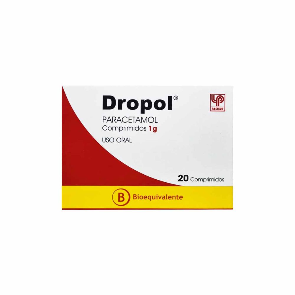 Dropol - Paracetamol 1g - 20 Comprimidos