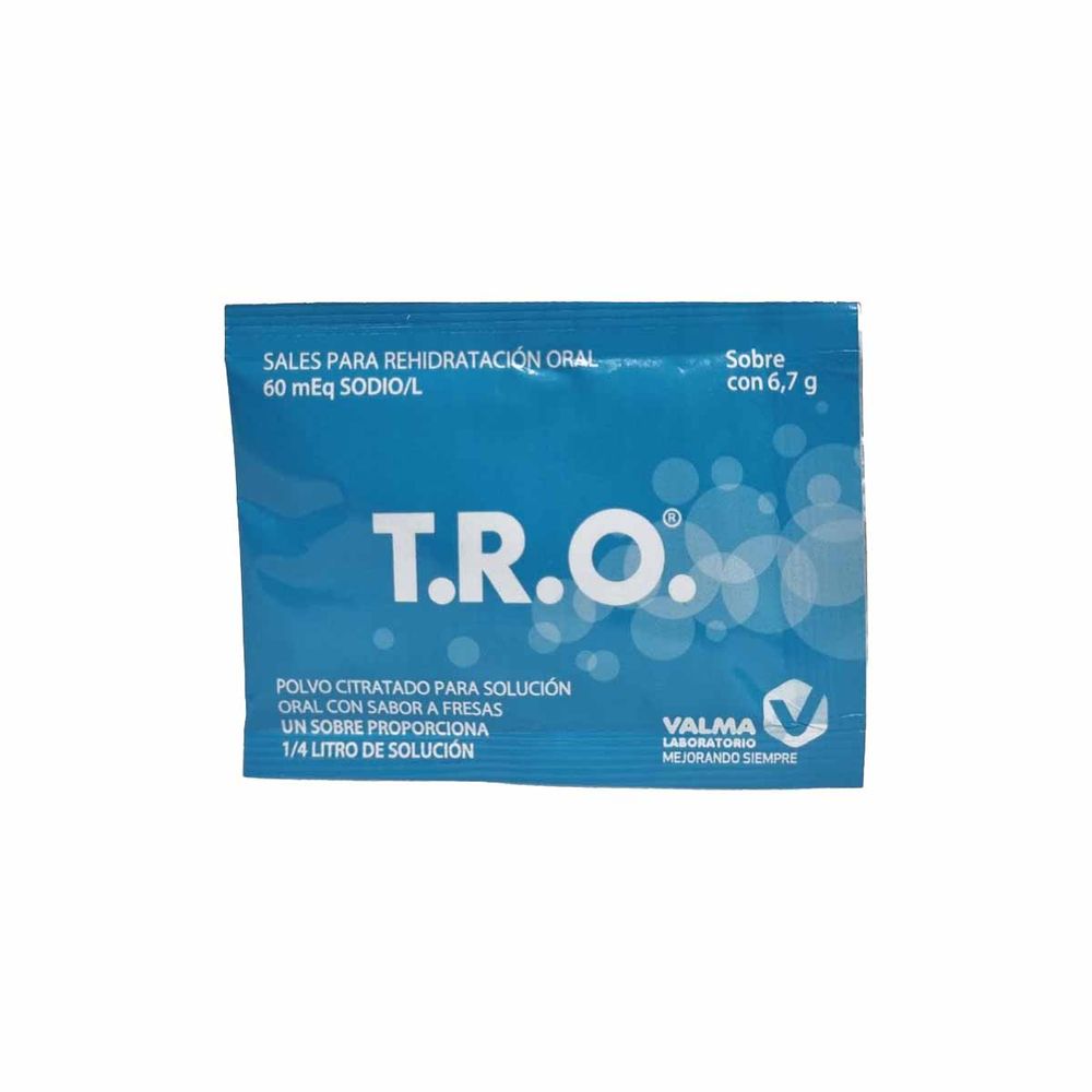 T.R.O. - Sales Para Rehidratacion 60 Meq / L - 1 Sachet Sabor Fresa