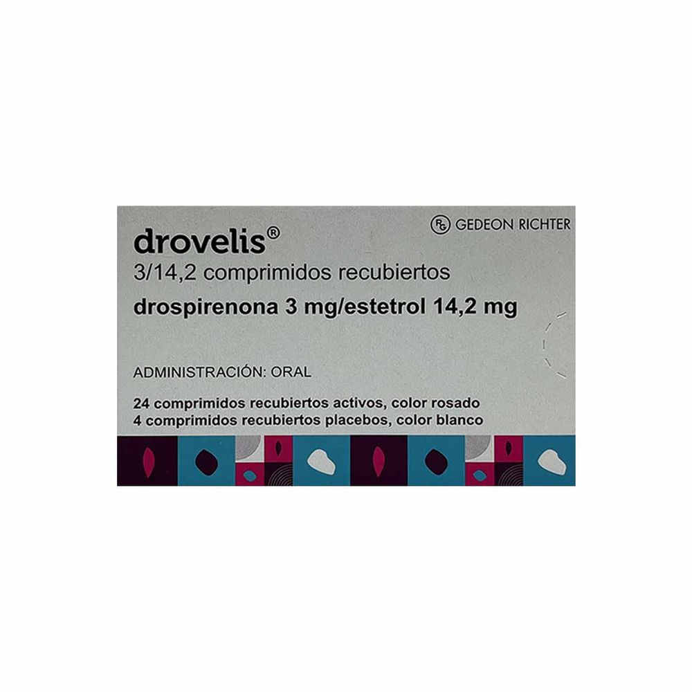 Drovelis - Estetrol 14.2 mg/ Drosperidona 3mg - 24 Comp Rec