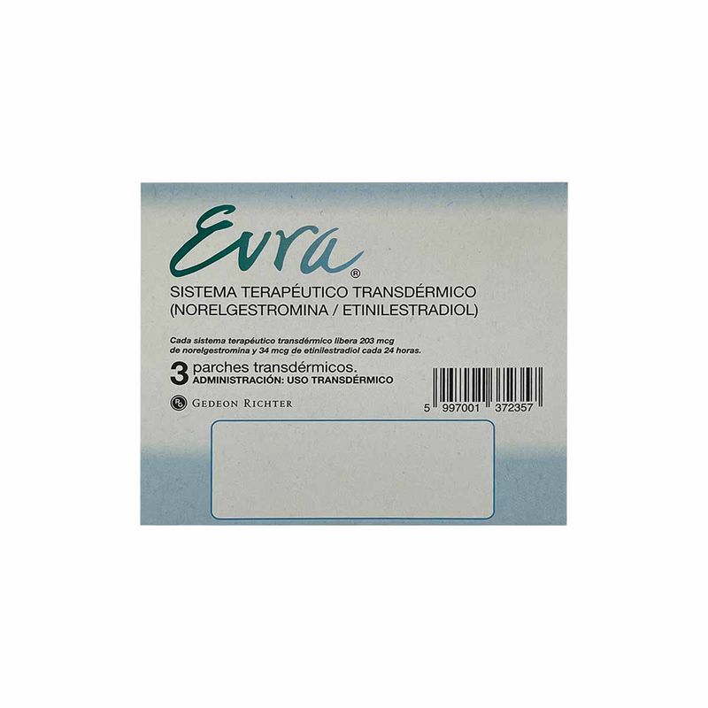 Evra parche transdermico CH6254-2